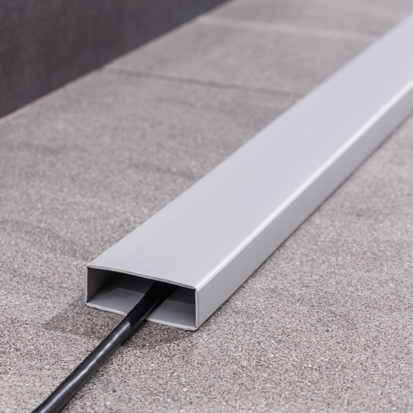 2in1 Multifunktionsleiste, Weichsockelleiste Selbstklebend 110 mm, Abschlussleiste Multifunktional, Flexibel, Dekorativ, UV-beständig, W4, dunkelgrau