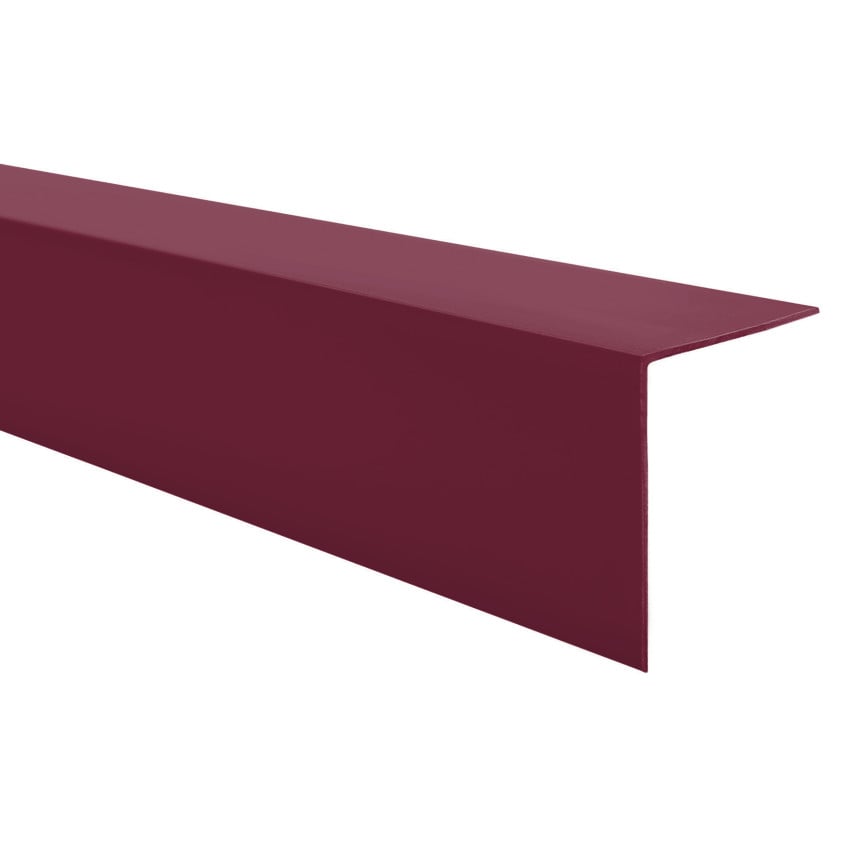 Winkelprofil Hart-PVC Kantenschutzprofil, Winkelleiste für Kanten und Ecken, Dekorativ, L-Form, KT, kastanienbraun