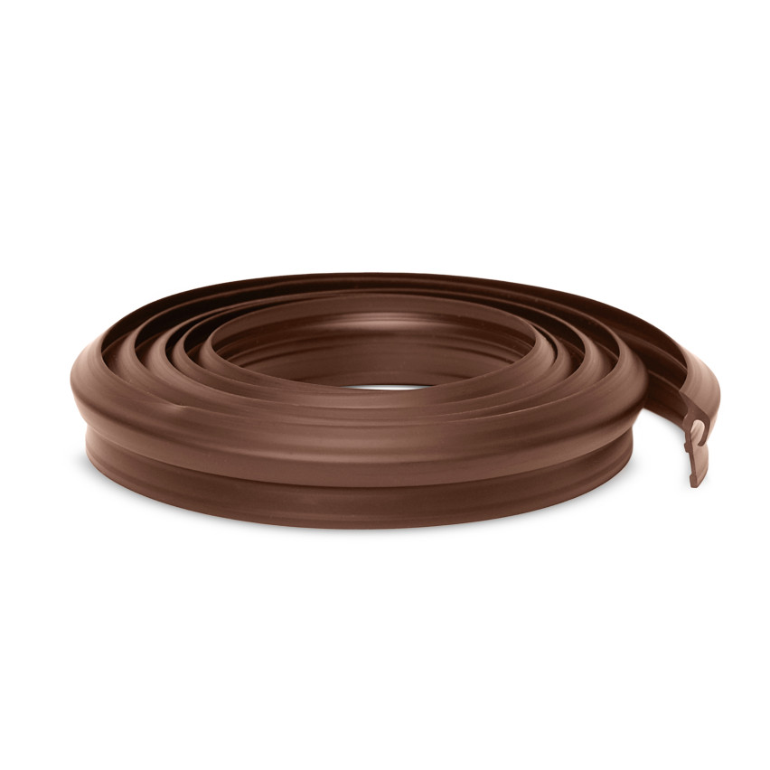 Fensterbankdichtung  PVC , Gummidichtung, Anschlussprofil für Metall Fensterbank, bronze, 1 m