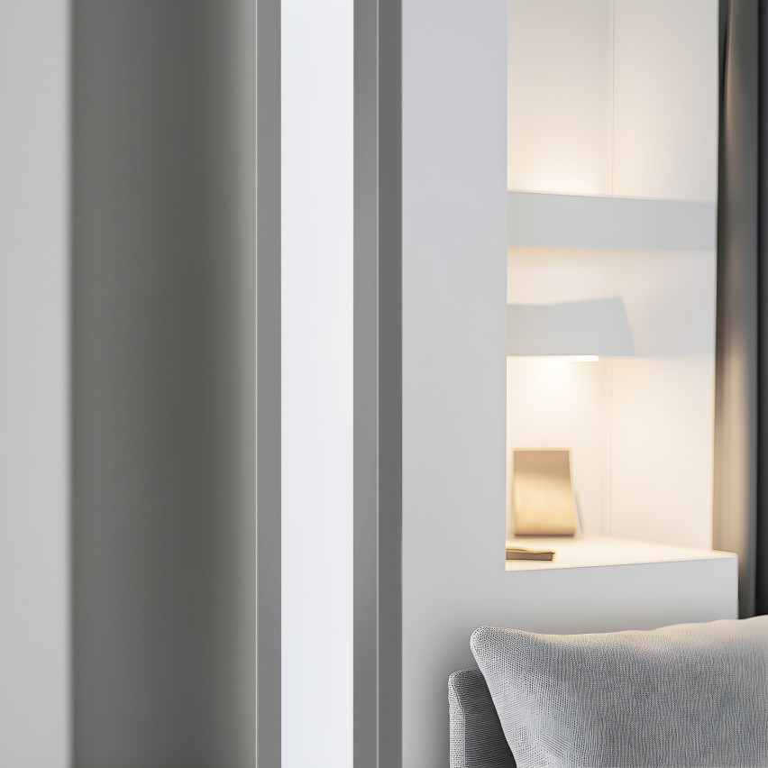 Winkelprofil Selbstklebend Kantenschutzprofil aus Hart-PVC, Dekorative Winkelleiste für Kanten und Ecken, L-Form, KTK, hellgrün