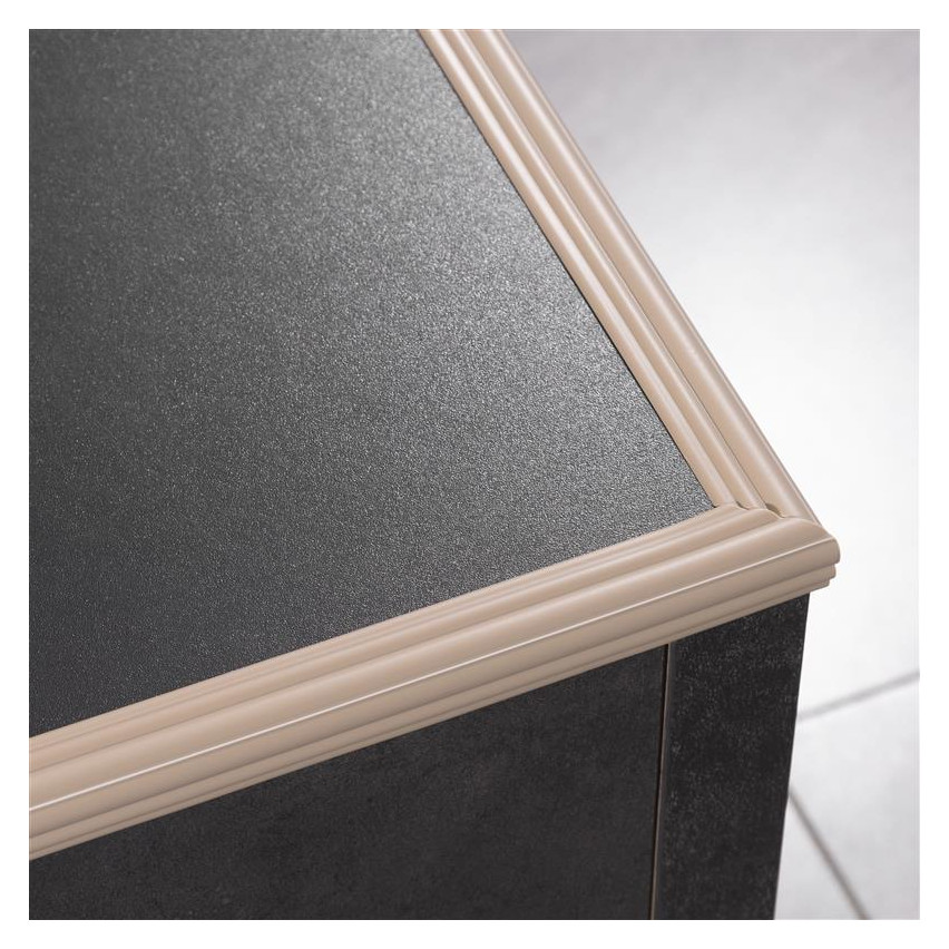 Kantenschutz Selbstklebend , PVC Eckenschutz für Innen- und Außenecken, Dekorativ, Flexibel, UV-beständig, beige, 5 m