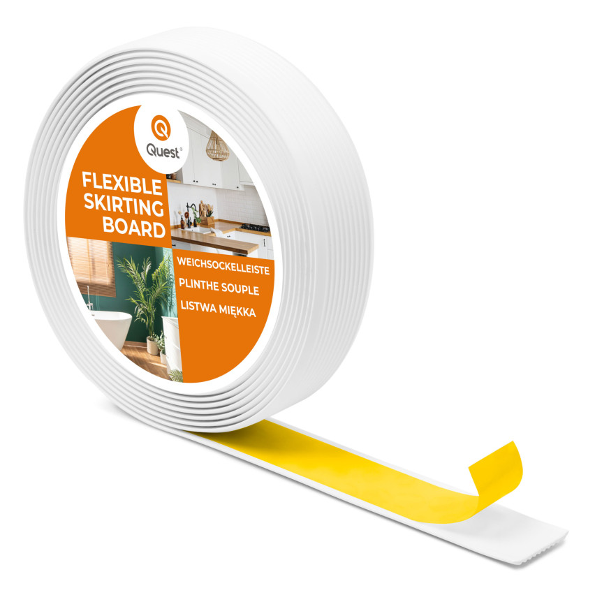 Selbstklebende PVC-Antirutschleiste, gerillt, LAP3, 35mm, 5m, weiß