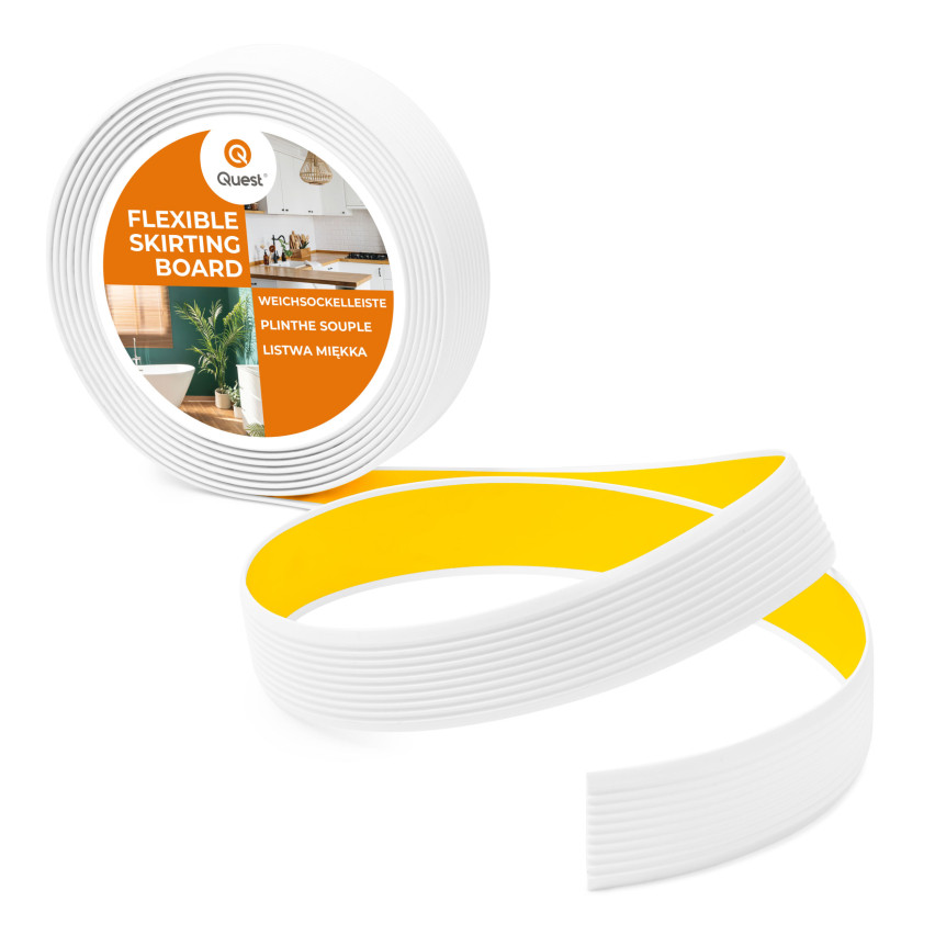 Selbstklebende PVC-Antirutschleiste, gerillt, LAP3, 35mm, 5m, weiß