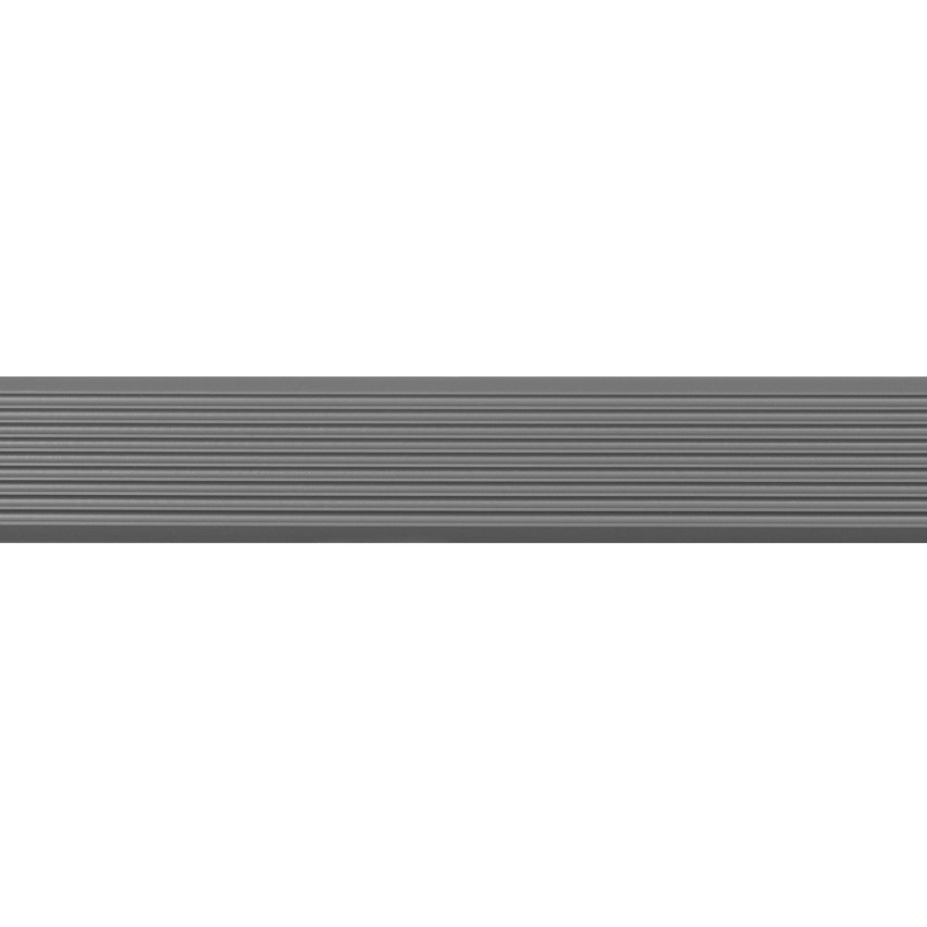 Selbstklebende PVC-Antirutschleiste, gerillt, LAP3, 35mm, 5m, dunkelgrau