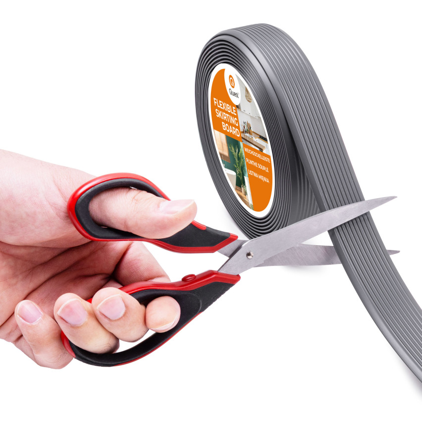 Selbstklebende PVC-Antirutschleiste, gerillt, LAP3, 35mm, 5m, dunkelgrau