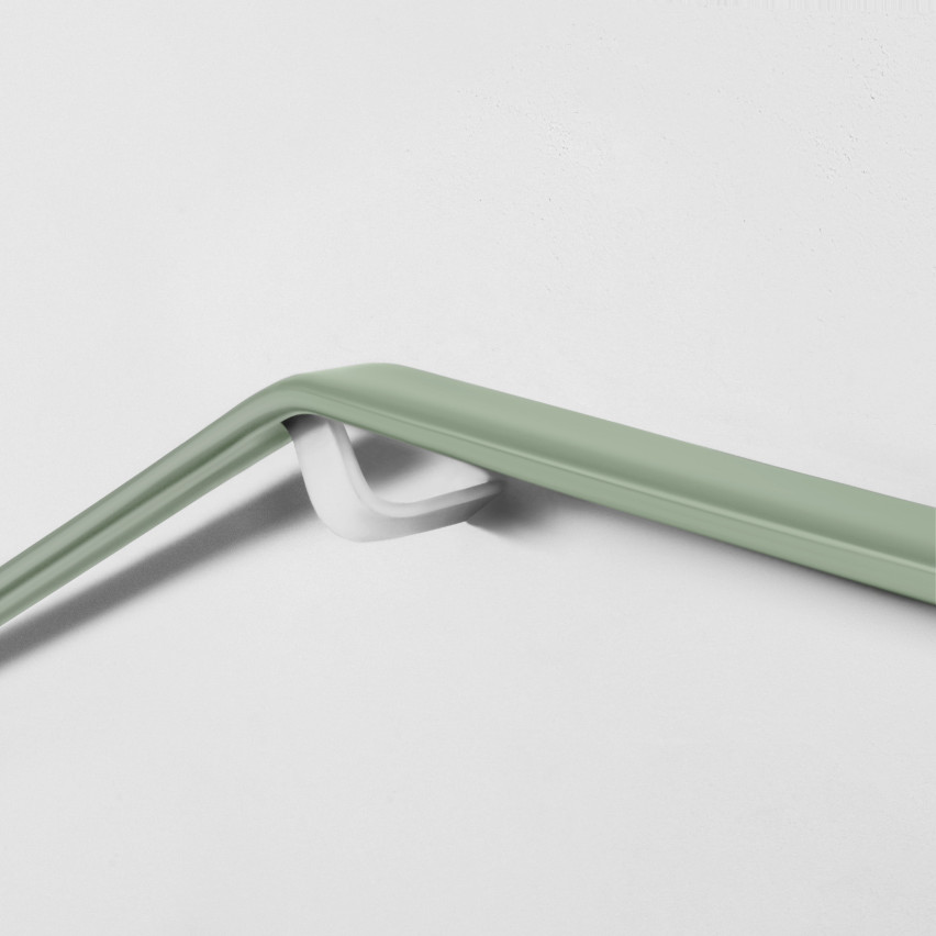 Handlauf PVC, Treppenhandlauf 40x8 mm, Kunststoffhandlauf, Handlaufverkleidung PREMIUM, Rutschfest, hellgrün, 1 m