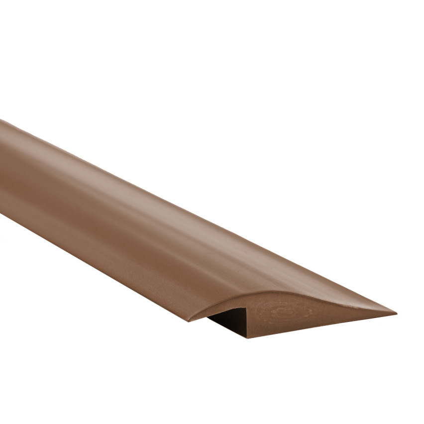 Selbstklebendes Flexibles PVC-Rampenprofil für Fliesen und Teppiche, Braun
