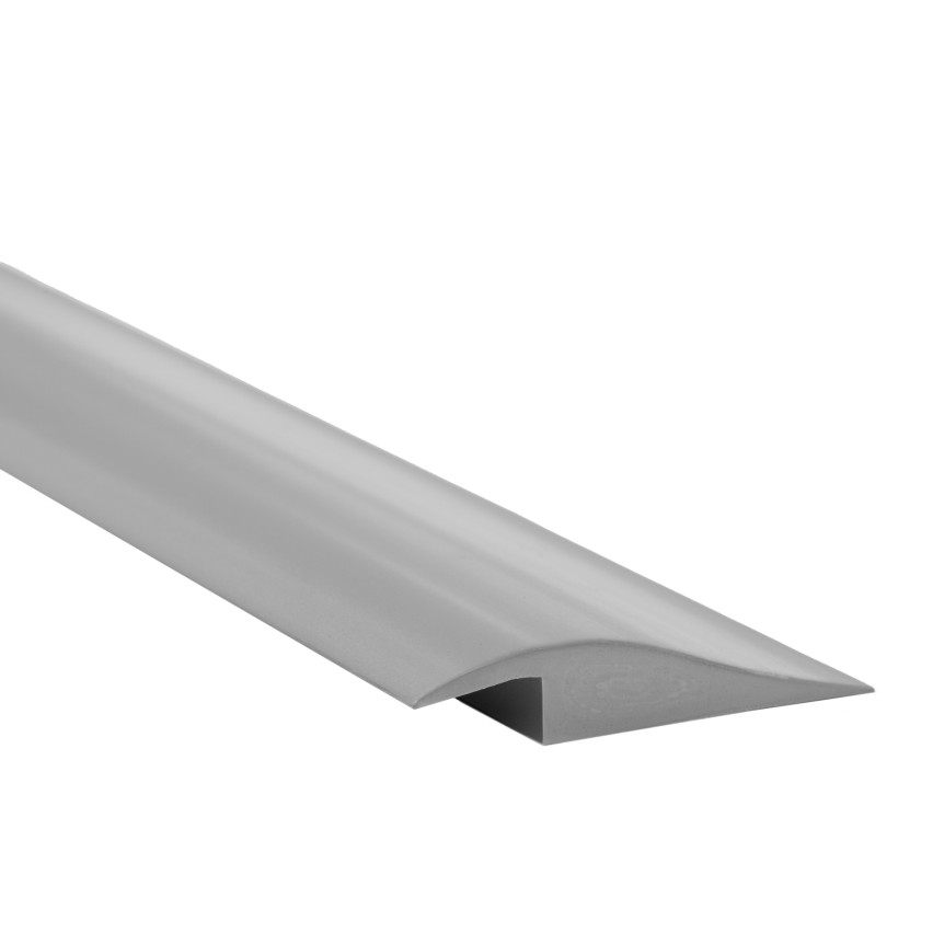 Selbstklebendes Flexibles PVC-Rampenprofil für Fliesen und Teppiche, Grau