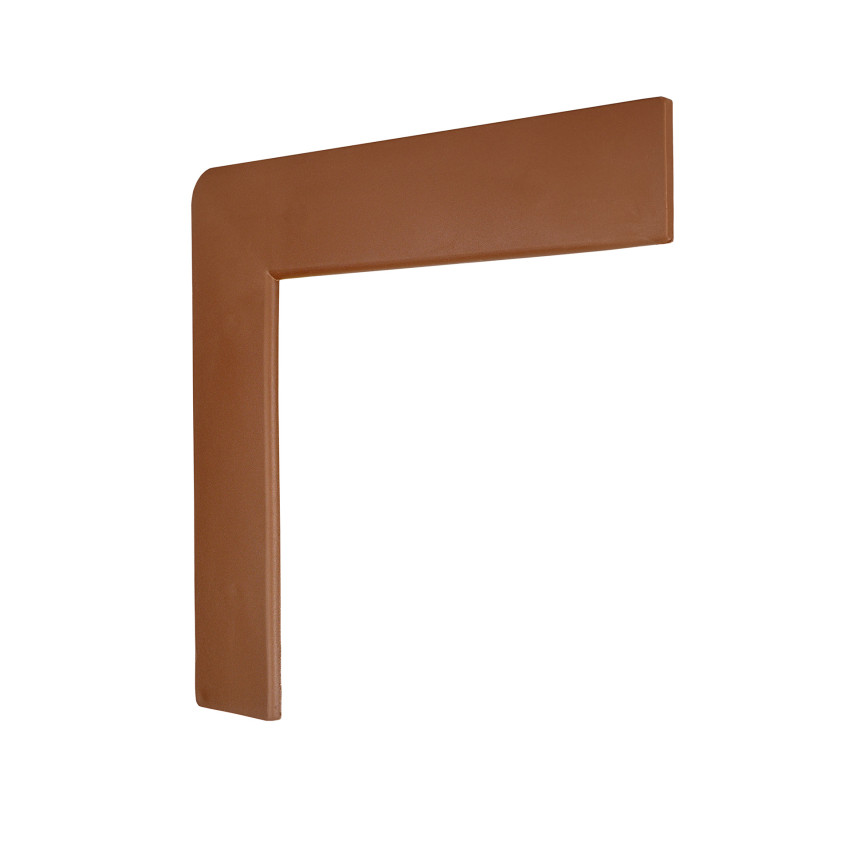 PVC Sockelleiste an Treppen, Wandleiste für Stufen, Innenelement, P1, bronze