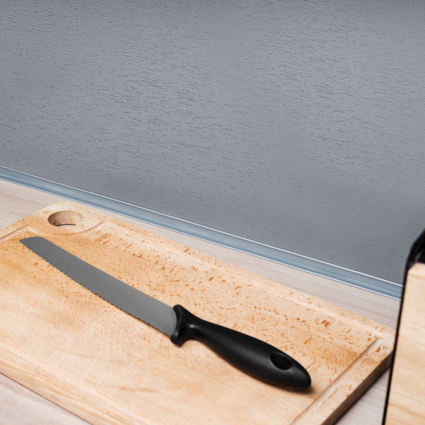 Weichsockelleiste Selbstklebend Sockelleiste Knickleiste aus PVC Kunststoff, Flexible Fußleiste Wandabschlussleiste, hellbraun