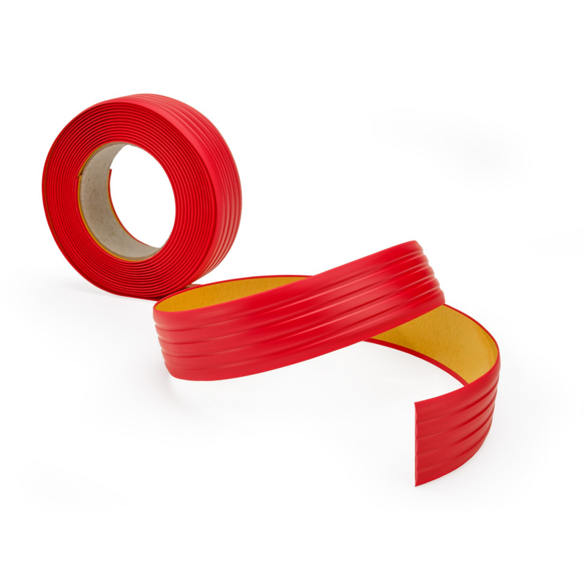 PVC Antirutsch Klebeband 35 mm, 5 m, rot, Anti-Rutsch Streifen für Treppenstufen, Badewanne, Dusche
