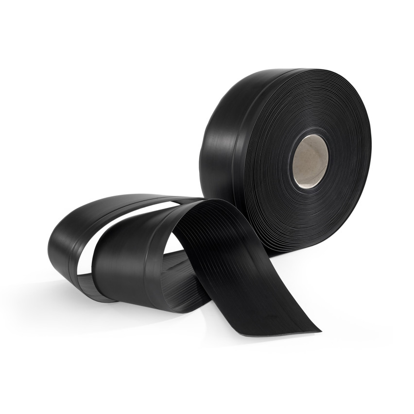 Weichsockelleiste ohne Klebeband 70x20 mm, schwarz, PVC Sockelleiste, Breite Knickleiste für Wände, Boden, Flexibel, Dekorativ, UV-beständig