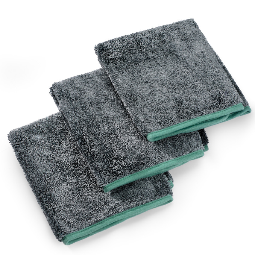 Mikrofasertuch, Reinigungstuch aus Microfaser für Autopflege - So Dry, grau