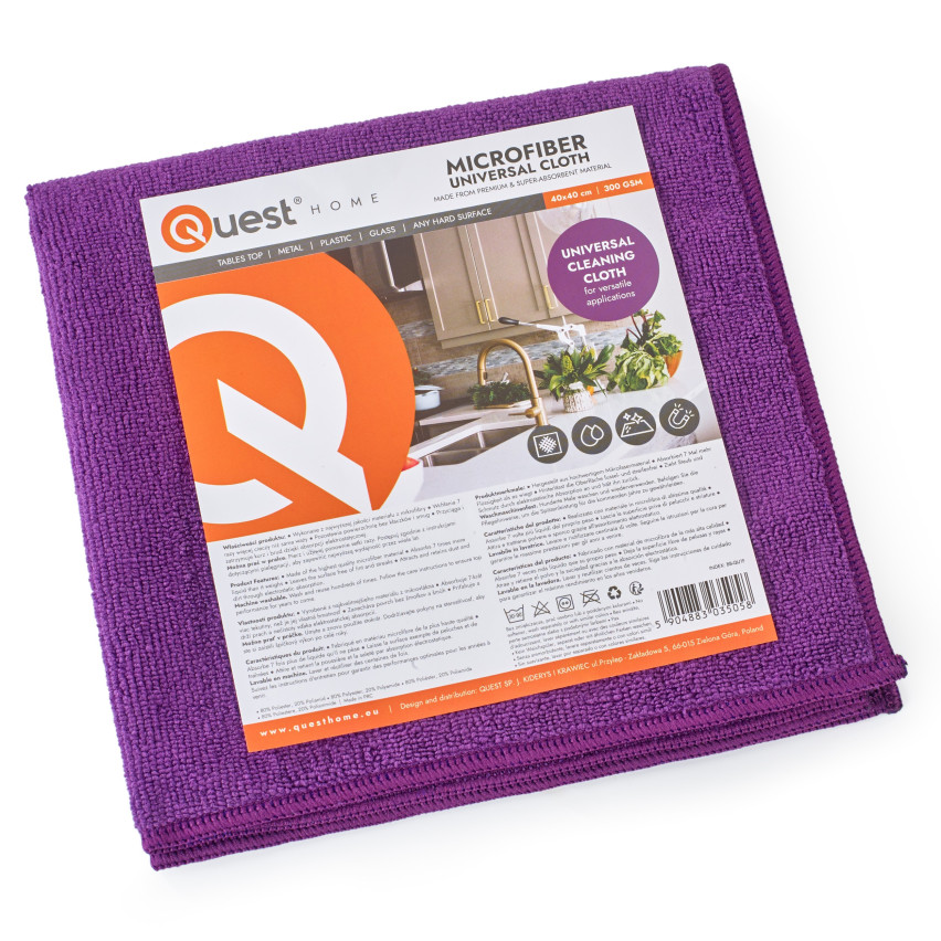 Mikrofasertuch, Reinigungstuch, Allzwecktuch aus Microfaser - All Purple, violett