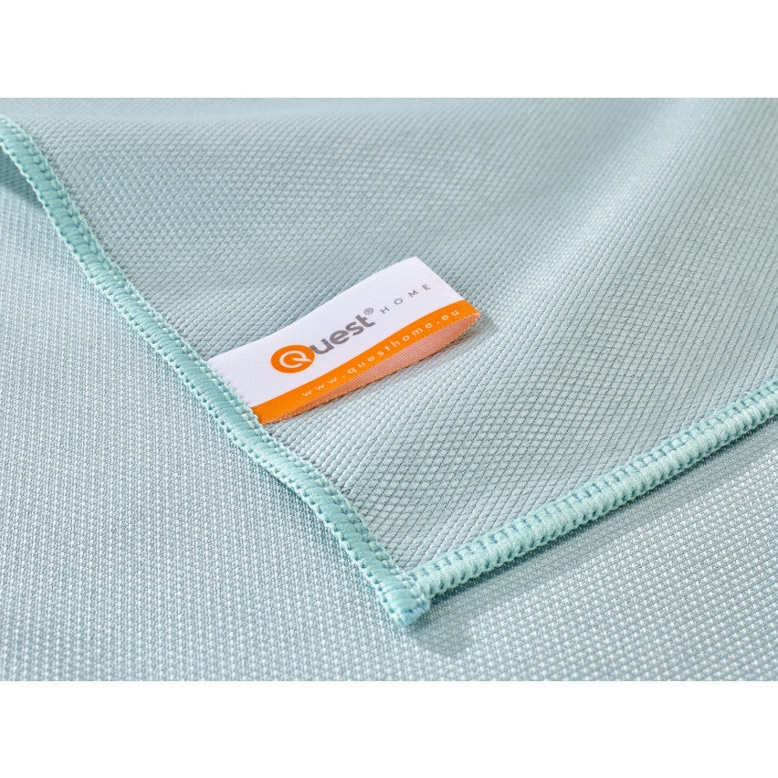 Mikrofasertuch 40x40cm, Reinigungstuch aus Microfaser zum Reinigen und Polieren von Glas, Spiegeln - Diamond Glas , hellblau