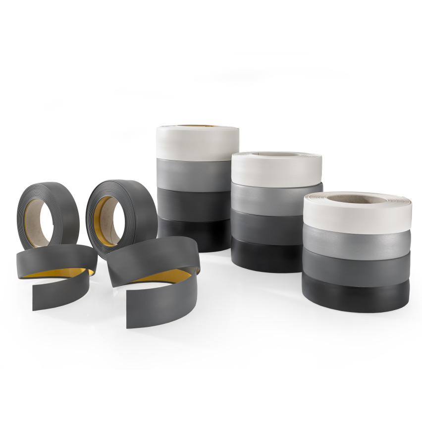 Abdeckleiste Selbstklebend PVC Flachleiste für Innenbereich, Flexibel, Flach, UV-beständig, weiß