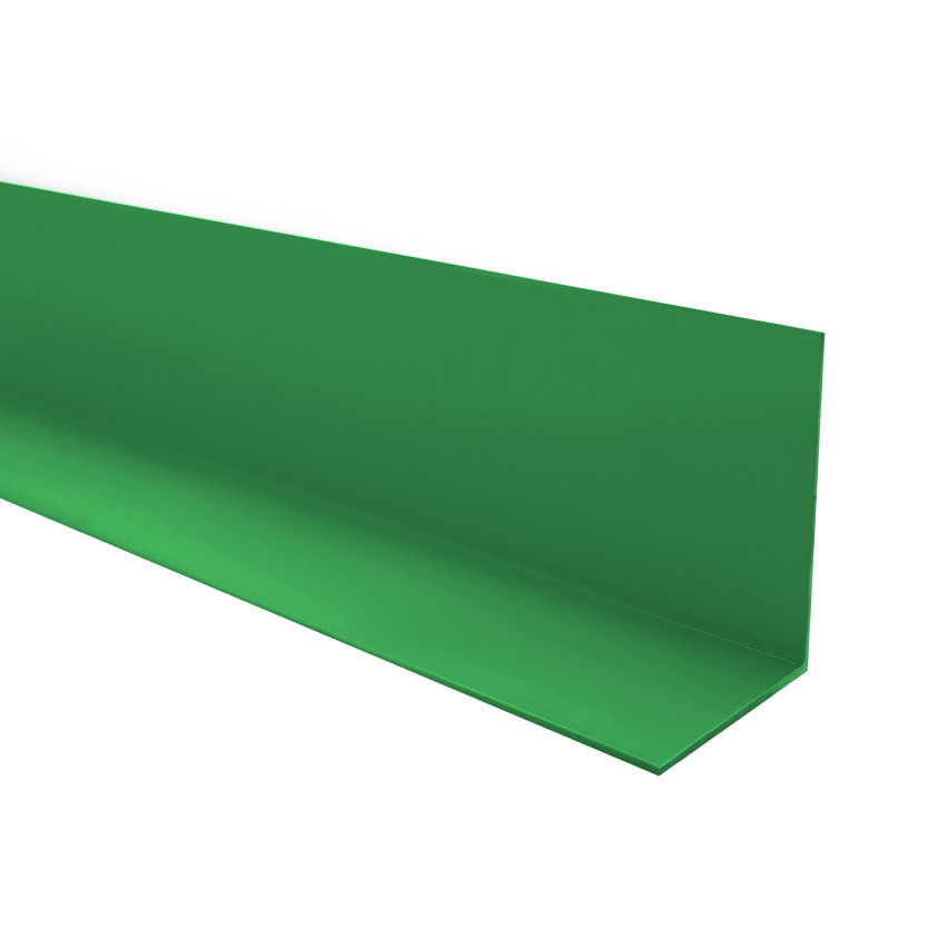 Winkelprofil grasbewachsen, Hart-PVC Kantenschutzprofil, Winkelleiste für Kanten und Ecken, Dekorativ, L-Form, KT