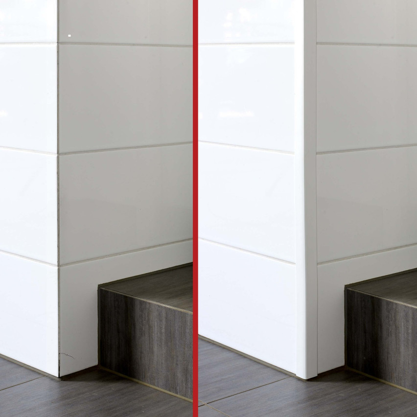 Winkelprofil Selbstklebend PVC Kantenschutzprofil, Winkelleiste für Kanten und Ecken, Flexibel, L-Form, KM, weiß