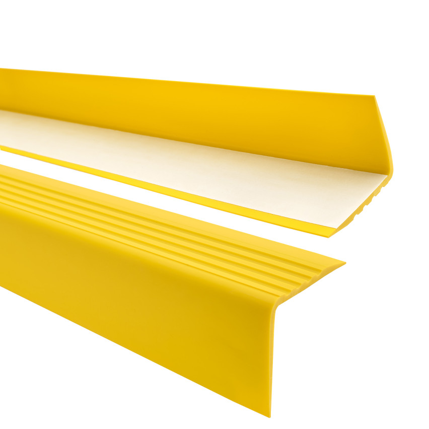Rutschfestes Treppenprofil mit Kleber, 50x42mm, gelb, 