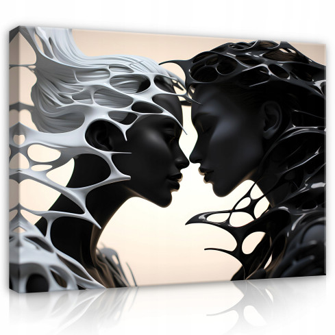 Bild FRAU ABSTRACT POCAŁUNEK Salon 60x40