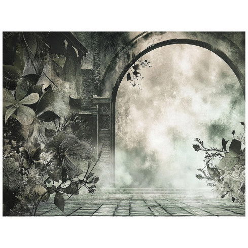 Fototapete Blätter Vintage Beton Nachahmung Für Schlafzimmer Wohnzimmer Tapete 150X105