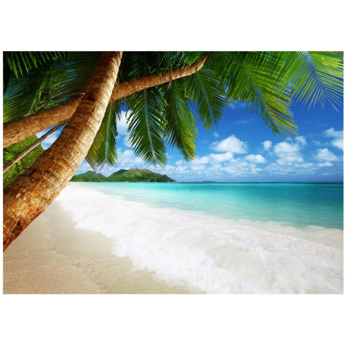 Fototapete Strand Palm Beach für Schlafzimmer Wohnzimmer Tapete 200X140