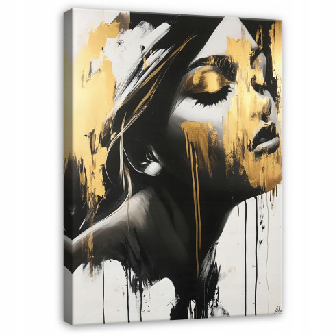 HINTERGRUND FRAUENGESICHT MODERN AUF FLIEGELN FÜR DAS SITZZIMMER 60x40 PP15374