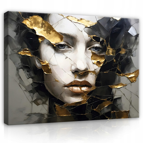 Bild FRAUENGESICHT ABSTRACTION Modern 60x40