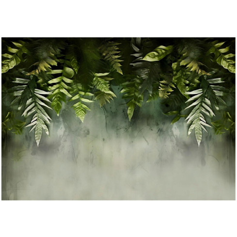 Fototapete Grün Natur Blätter Konkret Für Schlafzimmer Wohnzimmer Tapete 350X250