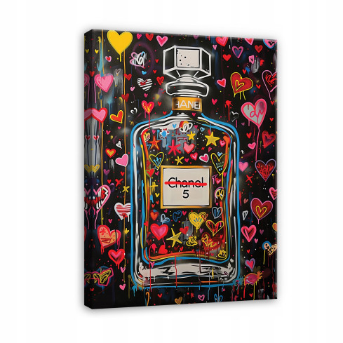 CHANEL PERFUME MIRACLE OF MODERNITY AUF WANDFLIESEN FÜR DAS SITZZIMMER 60x40