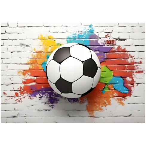 Wallpaper Fußball 3D Graffiti für Jungen Jugend Wallpaper 150X105