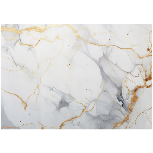 Wallpaper Marmor Gold Weiß Grau Stein Schlafzimmer Wohnzimmer Tapete 400X280