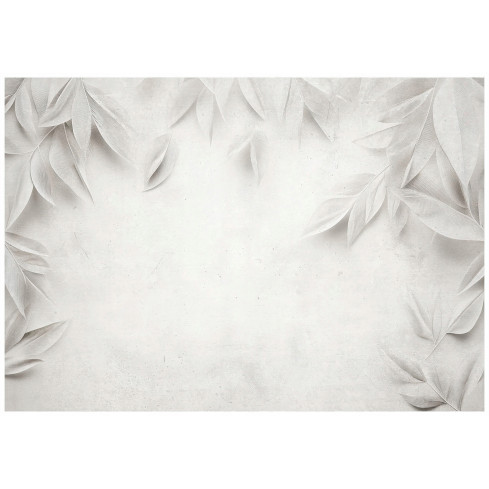 Wallpaper Beton Blätter Grau Küche Schlafzimmer Wohnzimmer Tapete 400X280