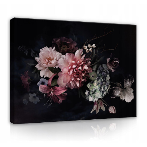 Bild FLOWERS MODERN Bedroom Leinwand 120x80