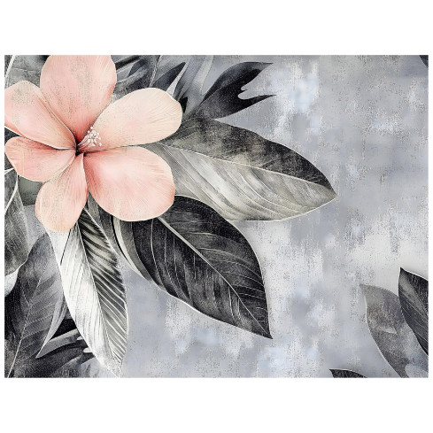 Fototapete Beton Blatt Blumen Imitation für Schlafzimmer Wohnzimmer Tapete 250X175