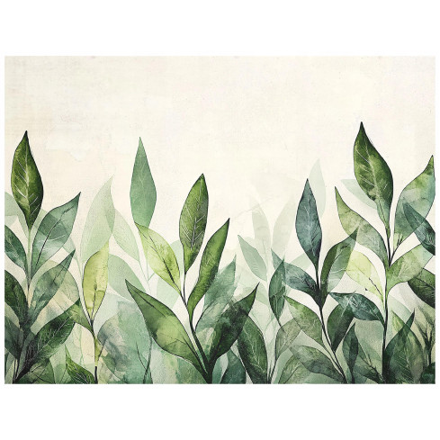 Fototapete Grün Natur Blätter Vlies Schlafzimmer Wohnzimmer Tapete 200X140