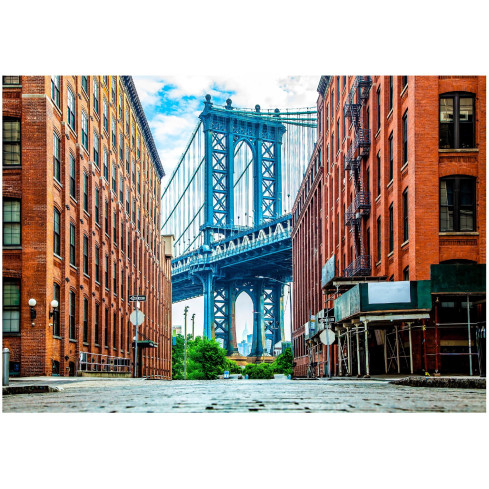 Fototapete Stadt 3D Gebäude Brücke zum Schlafzimmer Wohnzimmer Tapete 200X140